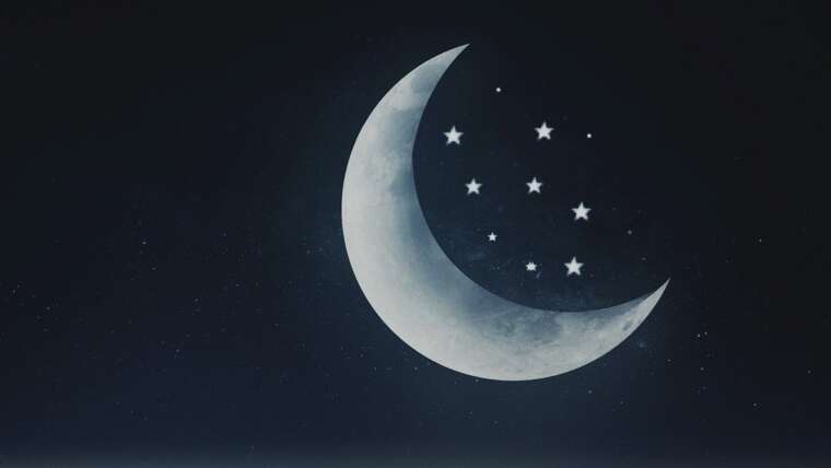 moon and stars