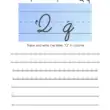How To Write A Cursive Q