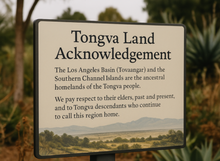Tongva land acknowledgment