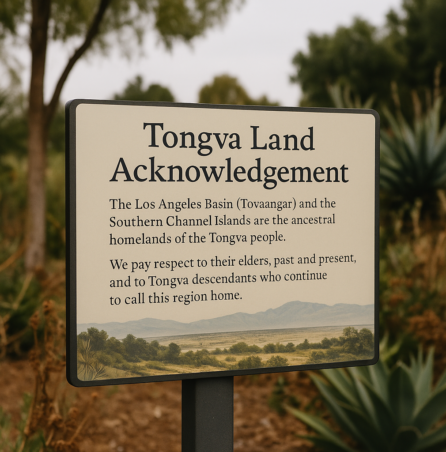 Tongva land acknowledgment