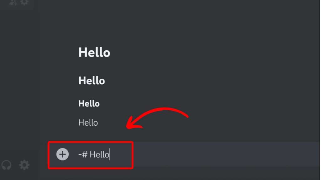 Small Text Discord