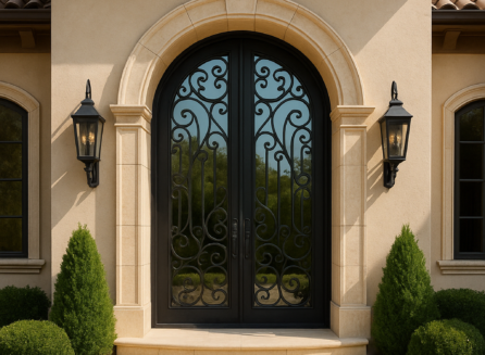 custom iron doors