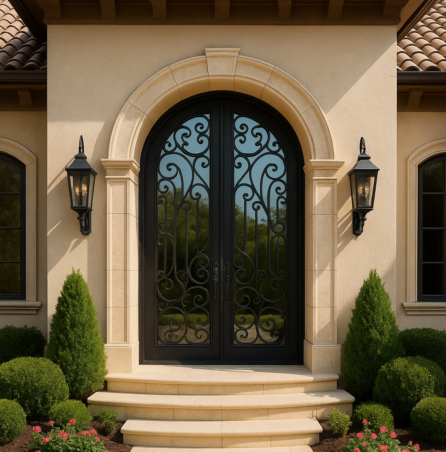 custom iron doors