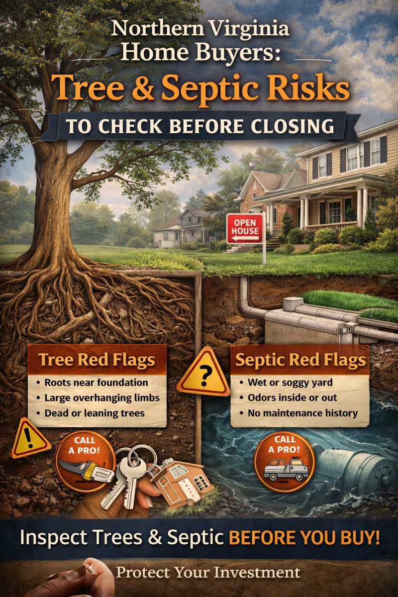 Tree House Risk Northern Virginia Home Buyers: Tree & Septic Risks to Check Before Closing