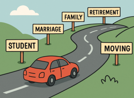 life changes car insurance