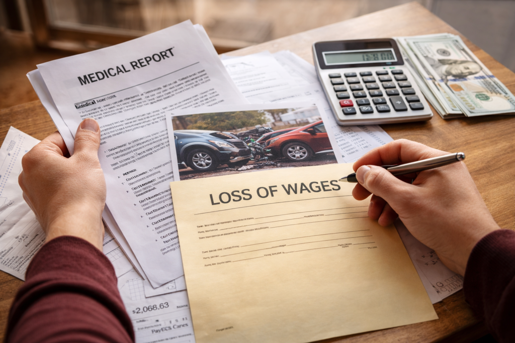 calculate lost wages after car accident