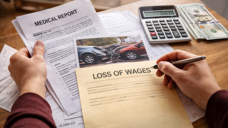 calculate lost wages after car accident