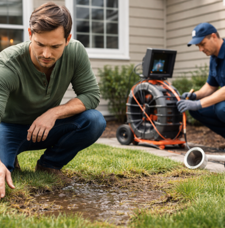sewer line repair signs