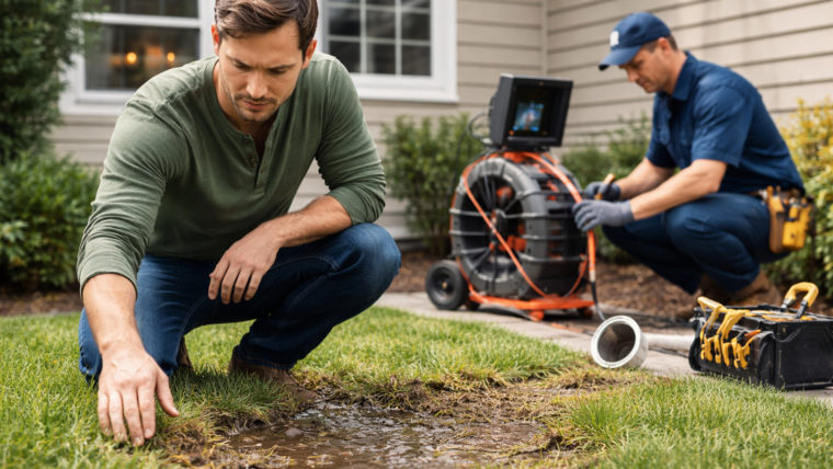sewer line repair signs