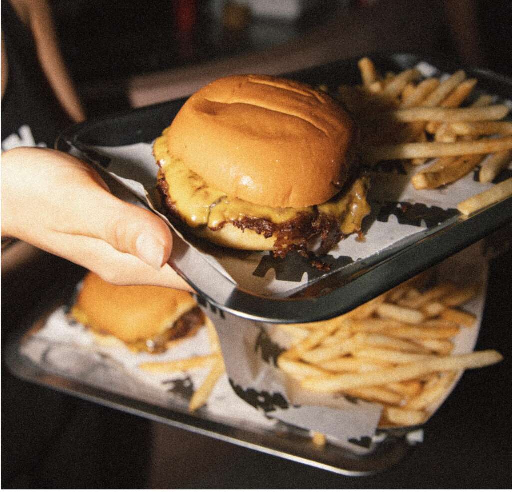 delicious smash burger in Puerto Vallarta, Mexico