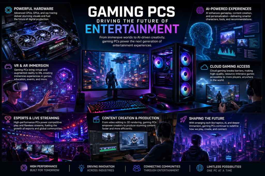 gaming PCs in entertainment