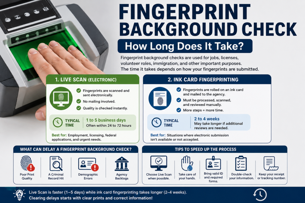 How Long Does a Fingerprint Background Check Take