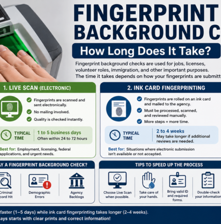 How Long Does a Fingerprint Background Check Take