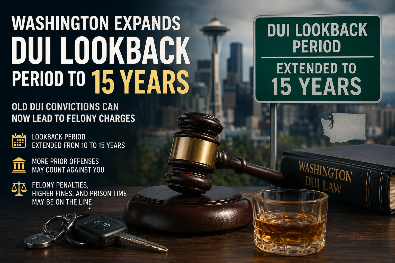 Washington Expands DUI Lookback Period to 15 Years: What Repeat ...