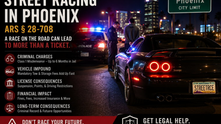 ARS 28-708 street racing